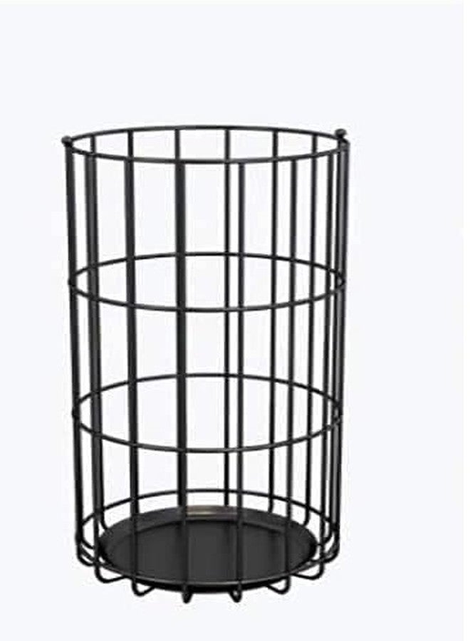 OGFC 52114 Decorative Space saving freestanding broom stand / mop stand for Indian home / office and commercial spaces / Modern stylish broom holder - Black - Image 1